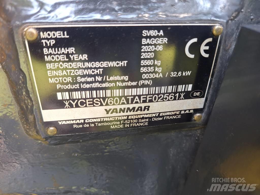 Yanmar SV 60 ミニ油圧ショベル 7t以下（ミニユンボ・ミニディガー）
