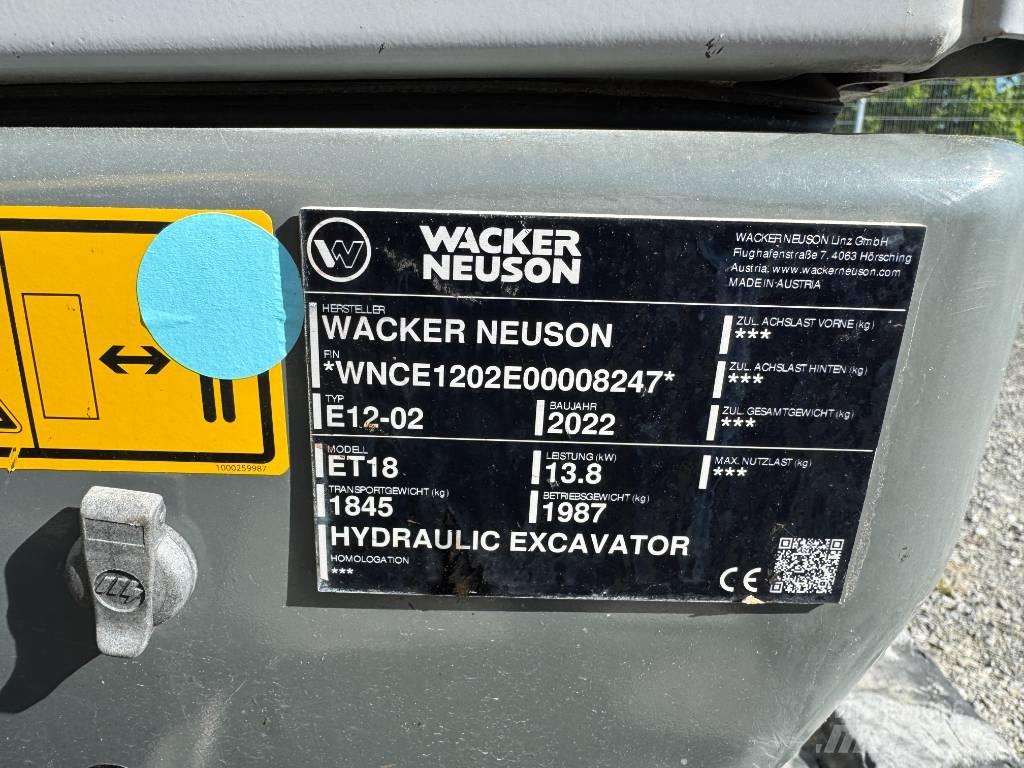 Wacker Neuson ET18 大型油圧ショベル12t以上（パワーショベル・ユンボ）