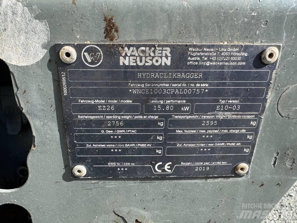 Wacker Neuson EZ26 大型油圧ショベル12t以上（パワーショベル・ユンボ）