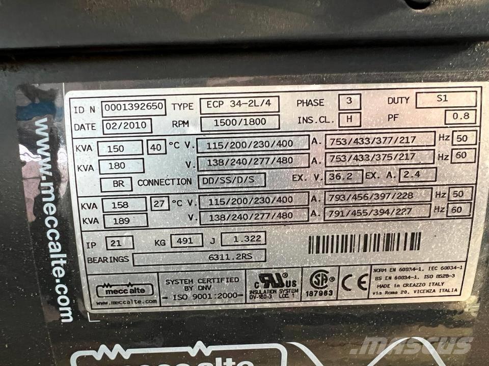  Mecc alte 85-300 KVA その他の発電機