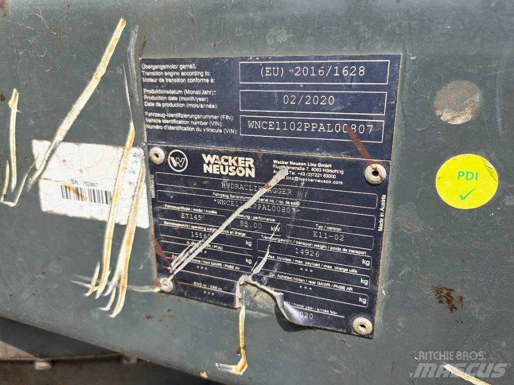 Wacker Neuson ET145 大型油圧ショベル12t以上（パワーショベル・ユンボ）
