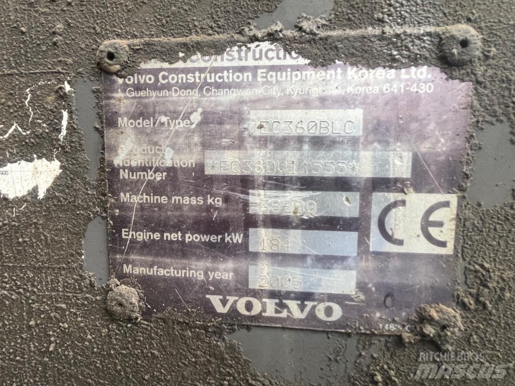 Volvo Ec360blc 大型油圧ショベル12t以上（パワーショベル・ユンボ）