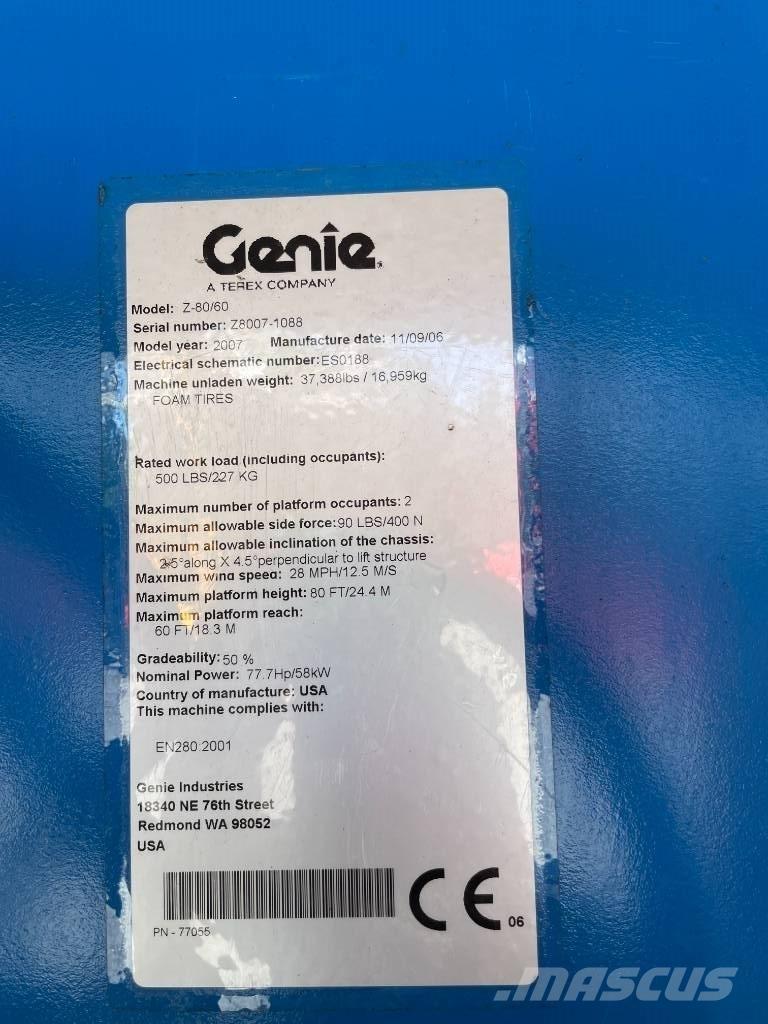 Genie Z 80/60 ブームリフト　屈伸型