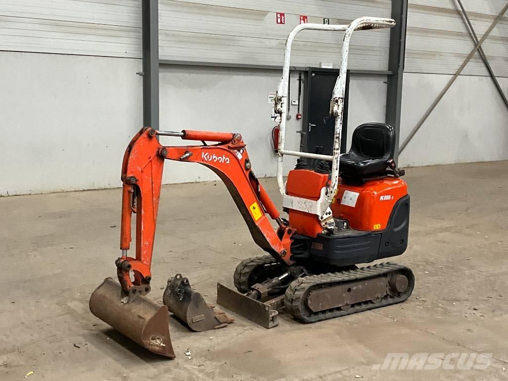 Kubota K 008-3 ミニ油圧ショベル 7t以下（ミニユンボ・ミニディガー）