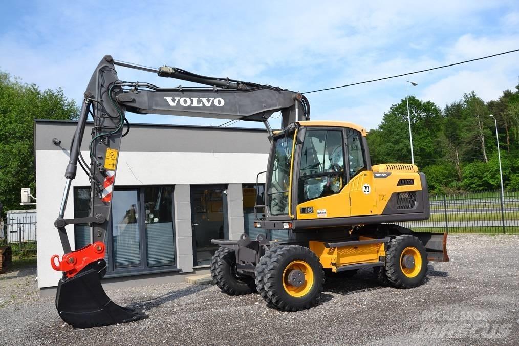 Volvo EW 160 D ホイール式油圧ショベル（パワーショベル・ユンボ・バックホー）