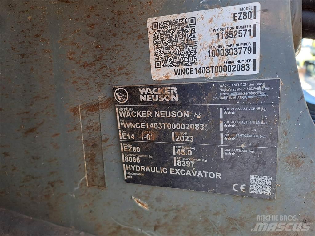 Wacker Neuson EZ80 大型油圧ショベル12t以上（パワーショベル・ユンボ）
