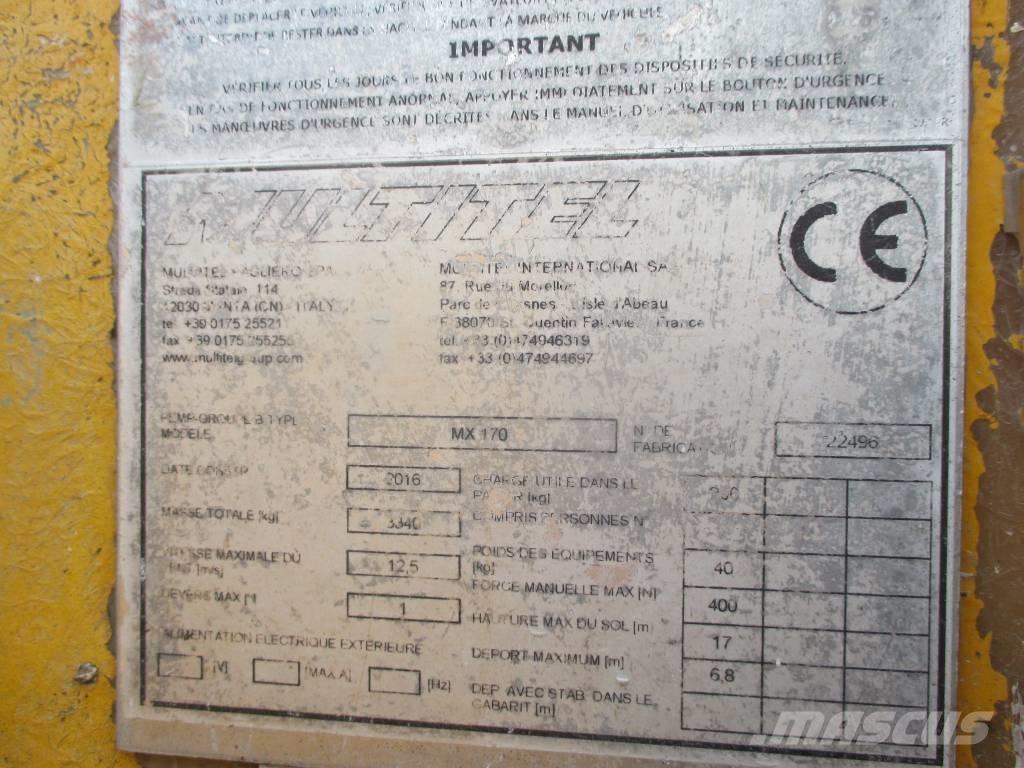 Multitel MX 170 トラック高所作業車