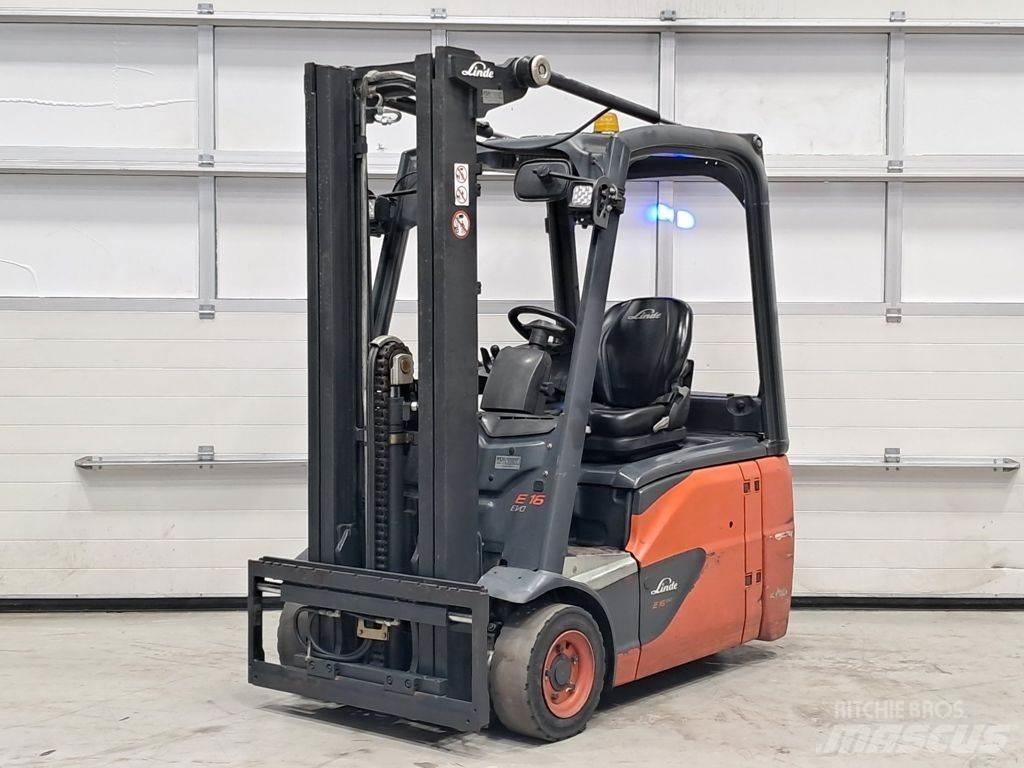 Linde E16-02 バッテリーフォークリフト