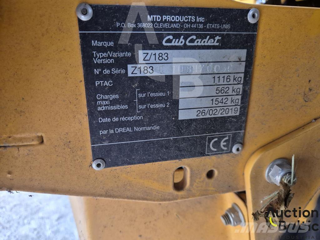 Cub Cadet Z/183 乗用・自走モア/芝刈り機