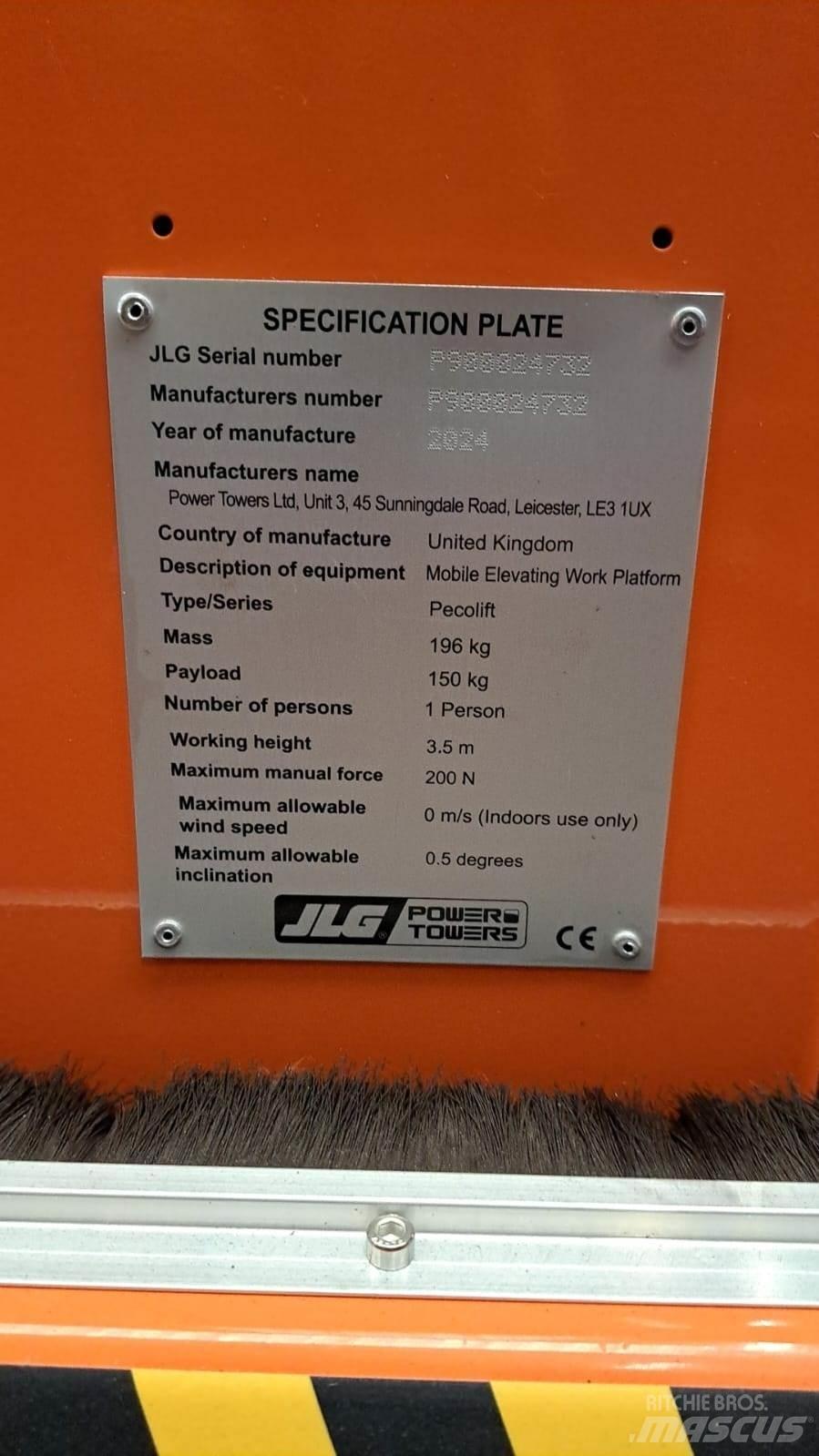 JLG Pecolift その他リフトとプラットフォーム