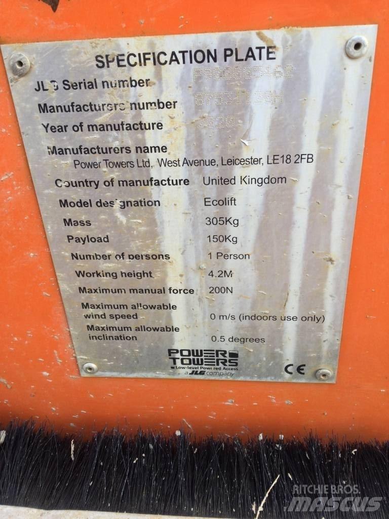 JLG Ecolift 50 垂直昇降型リフト