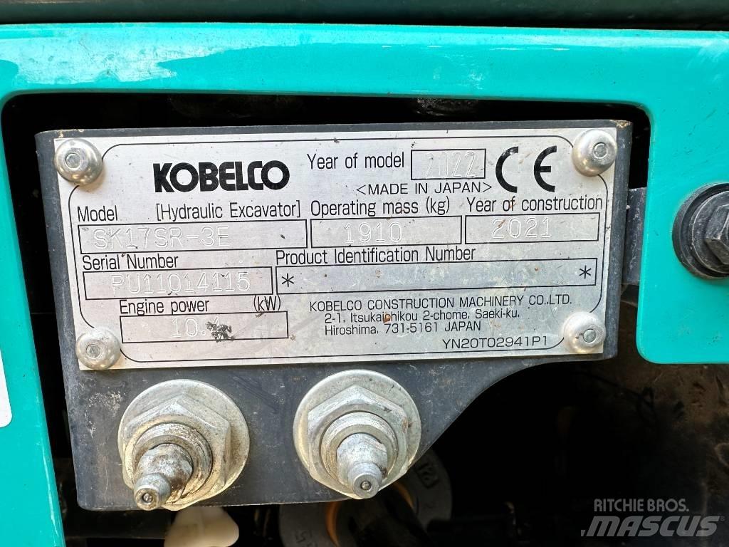 Kobelco SK17SR-3E ミニ油圧ショベル 7t以下（ミニユンボ・ミニディガー）