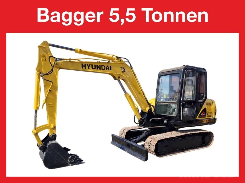 Hyundai R 155-7 ミニ油圧ショベル 7t以下（ミニユンボ・ミニディガー）