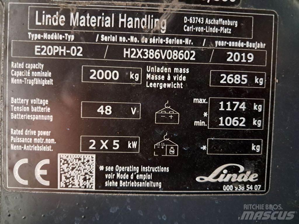 Linde E20PH-02 バッテリーフォークリフト