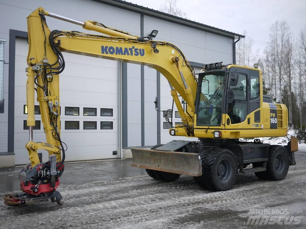 Komatsu PW 160-8 ホイール式油圧ショベル（パワーショベル・ユンボ・バックホー）