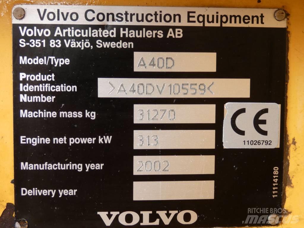 Volvo A 40 D アーティキュレート式ダンプトラック