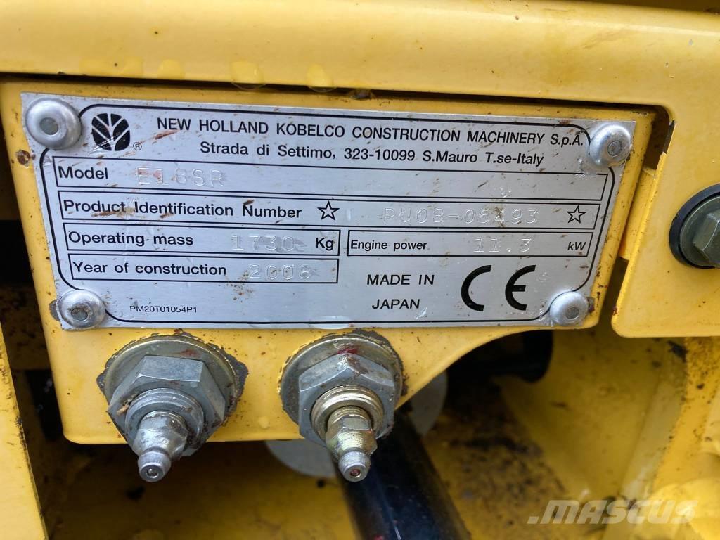 New Holland E 18 SR ミニ油圧ショベル 7t以下（ミニユンボ・ミニディガー）