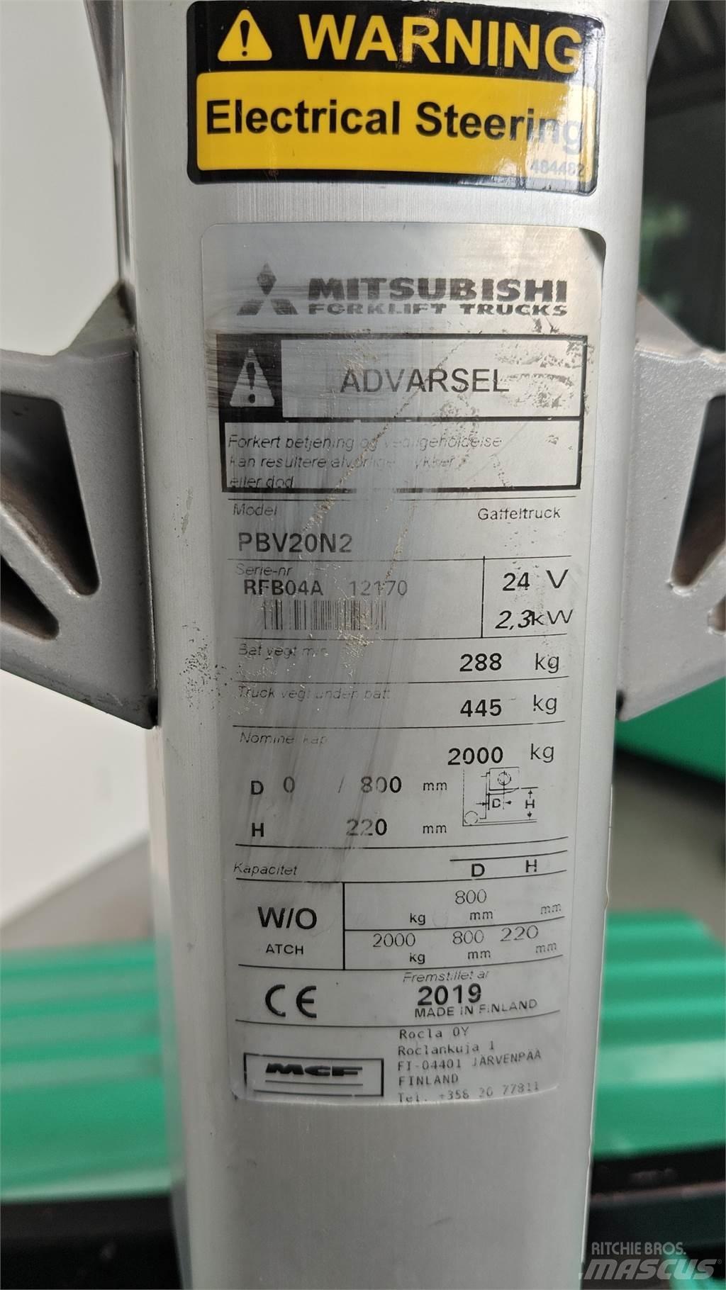 Mitsubishi PBV20N2 フォークリフト - その他