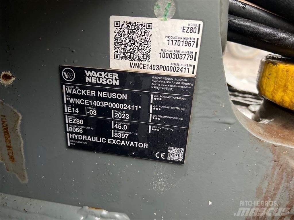 Wacker Neuson EZ80 大型油圧ショベル12t以上（パワーショベル・ユンボ）