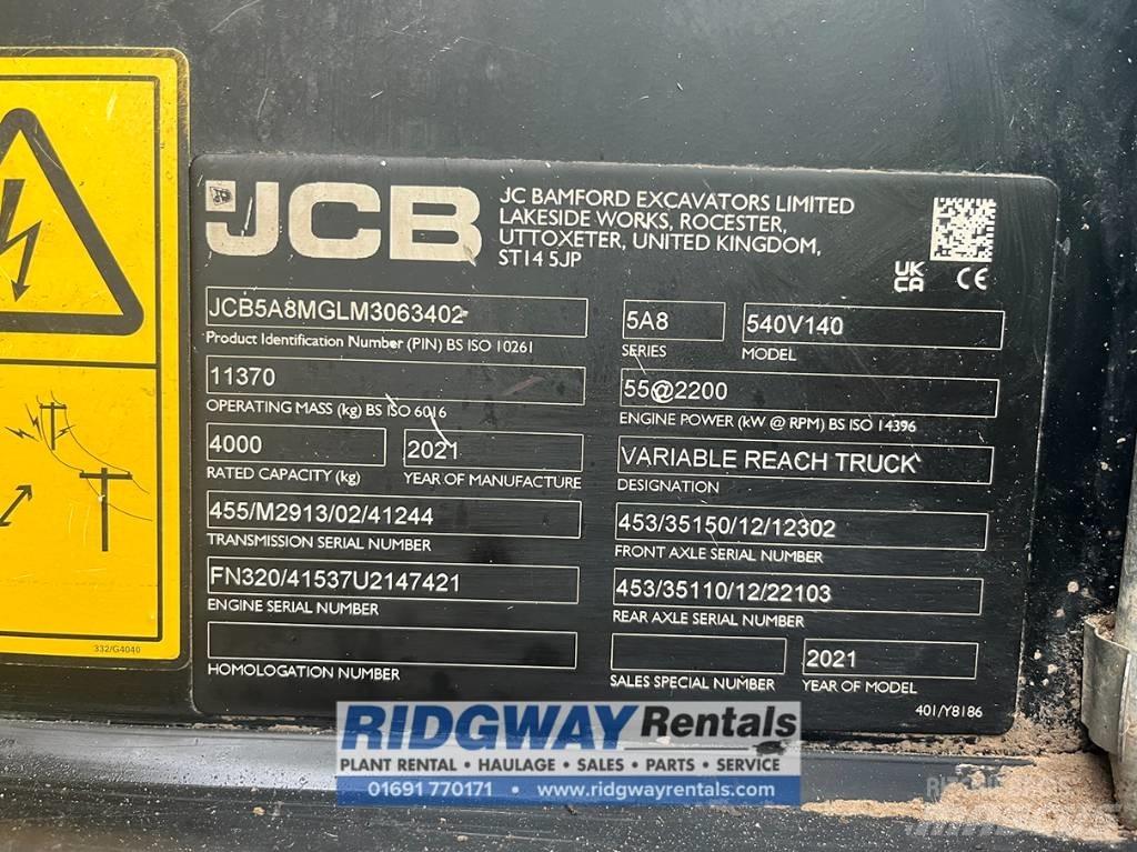 JCB 540-140 テレスコーピックハンドラー
