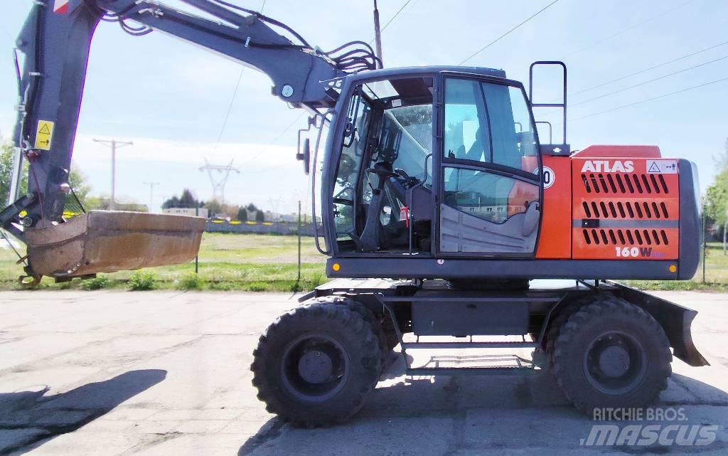 Atlas 160 W ホイール式油圧ショベル（パワーショベル・ユンボ・バックホー）