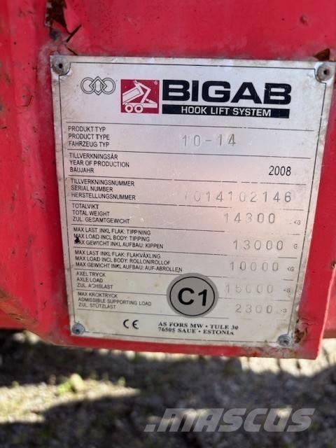 Bigab 10-14 取り外し可能トレーラー
