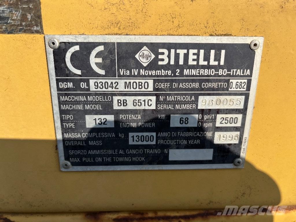 Bitelli BB 651 C アスファルトフィニッシャ
