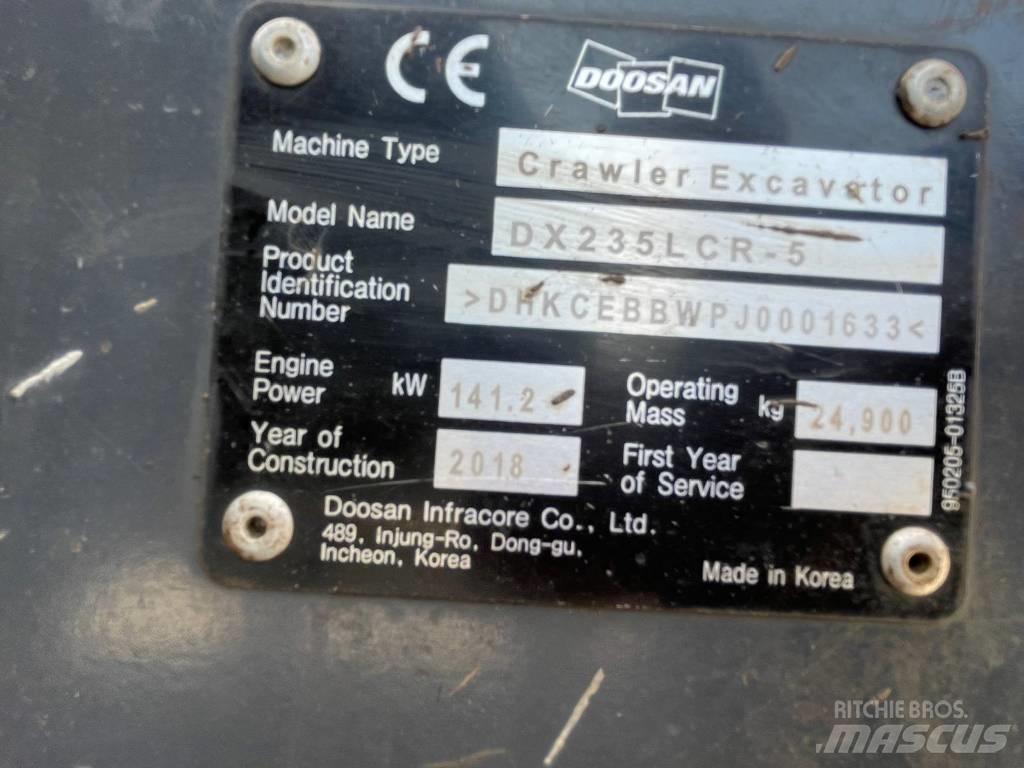 Doosan DX 235 LCR-5 大型油圧ショベル12t以上（パワーショベル・ユンボ）