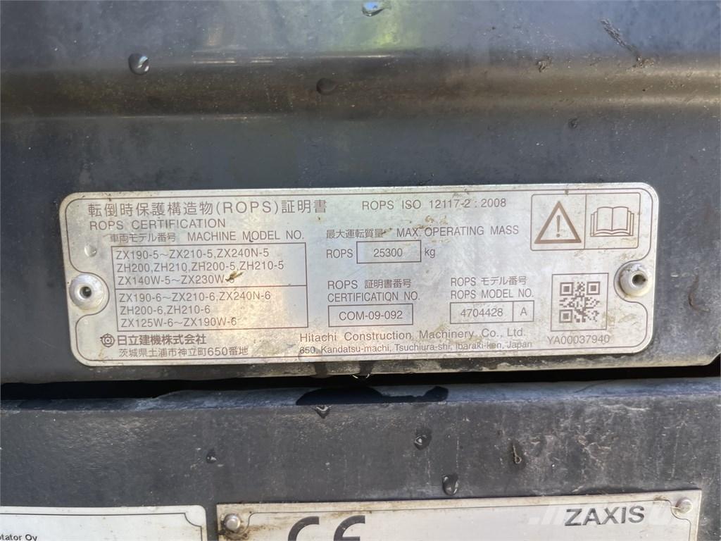Hitachi ZX 210 LC-6 大型油圧ショベル12t以上（パワーショベル・ユンボ）
