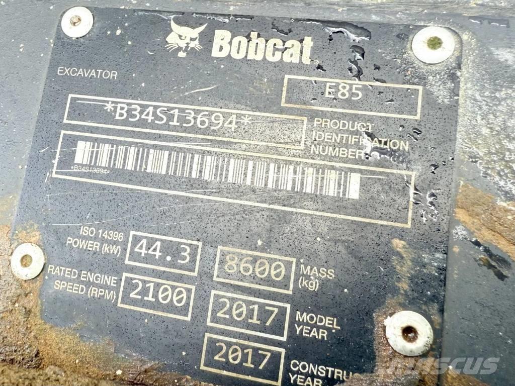 Bobcat E 85 中型油圧ショベル 7ｔ-12ｔ（ユンボ・パワーショベル・バックホー）