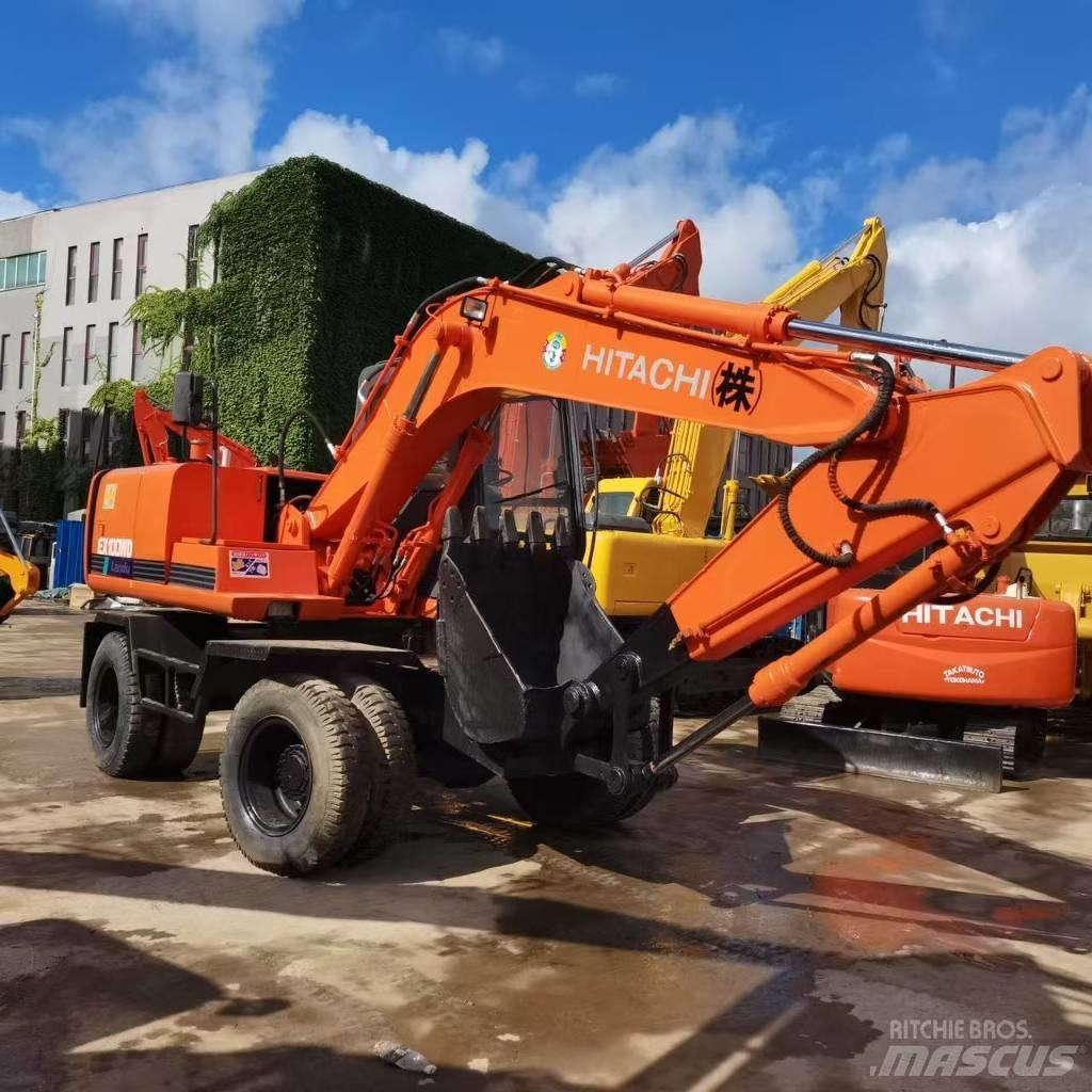 Hitachi EX 100 W D ホイール式油圧ショベル（パワーショベル・ユンボ・バックホー）