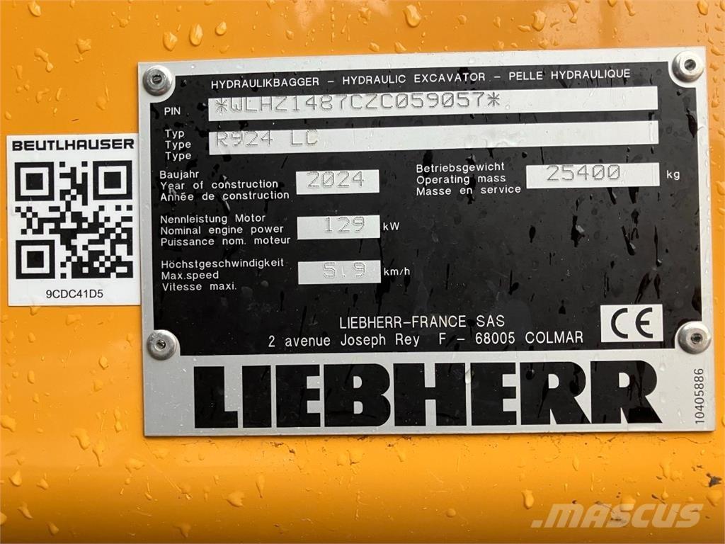 Liebherr R924 大型油圧ショベル12t以上（パワーショベル・ユンボ）