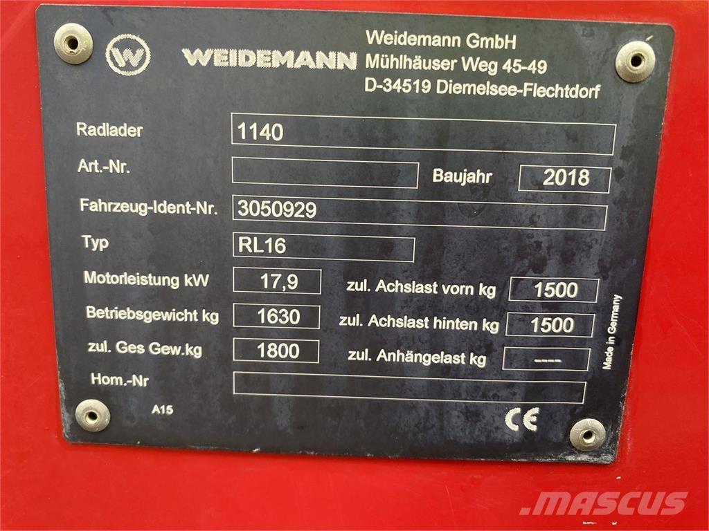 Weidemann 1140 多目的ローダー
