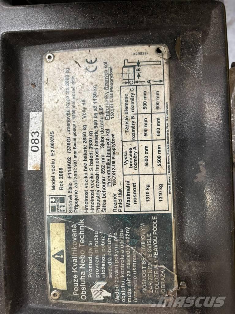 Hyster E2.00XMS バッテリーフォークリフト