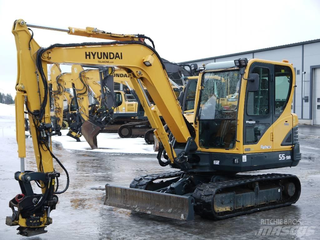 Hyundai R 55-9A ミニ油圧ショベル 7t以下（ミニユンボ・ミニディガー）