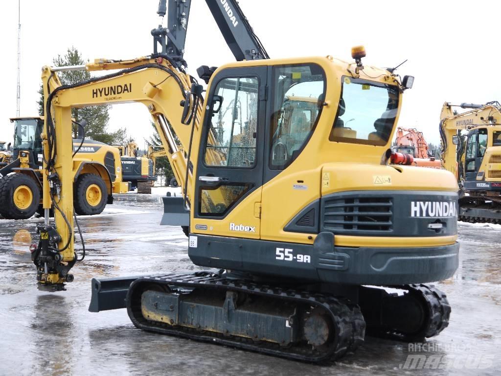 Hyundai R 55-9A ミニ油圧ショベル 7t以下（ミニユンボ・ミニディガー）
