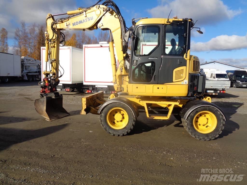 Komatsu PW 98 MR-6 ホイール式油圧ショベル（パワーショベル・ユンボ・バックホー）