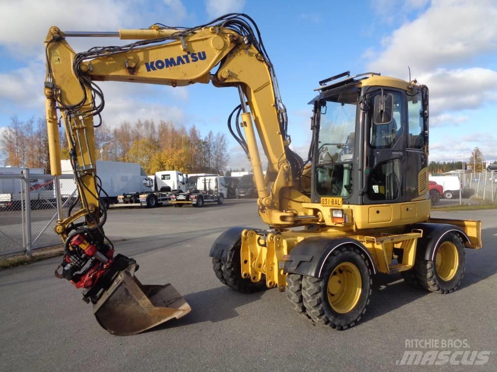 Komatsu PW 98 MR-6 ホイール式油圧ショベル（パワーショベル・ユンボ・バックホー）