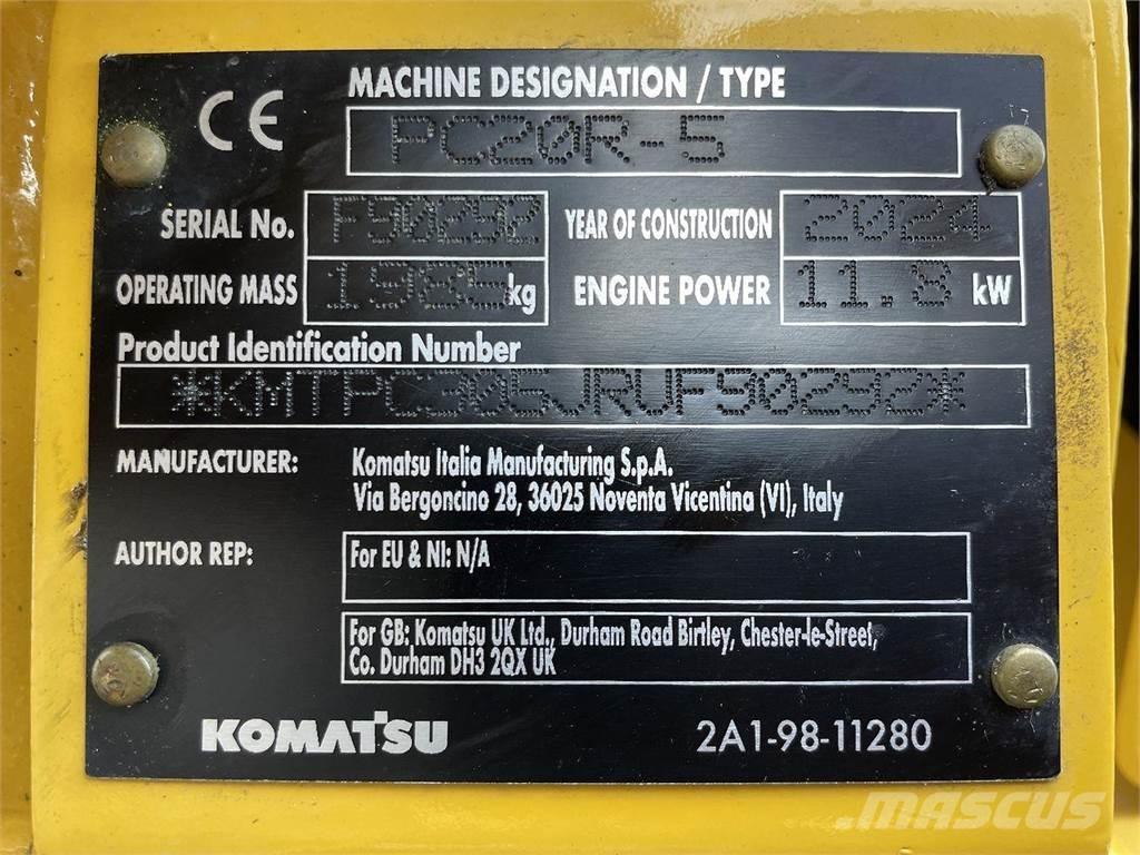 Komatsu PC20R-5 ホイール式油圧ショベル（パワーショベル・ユンボ・バックホー）