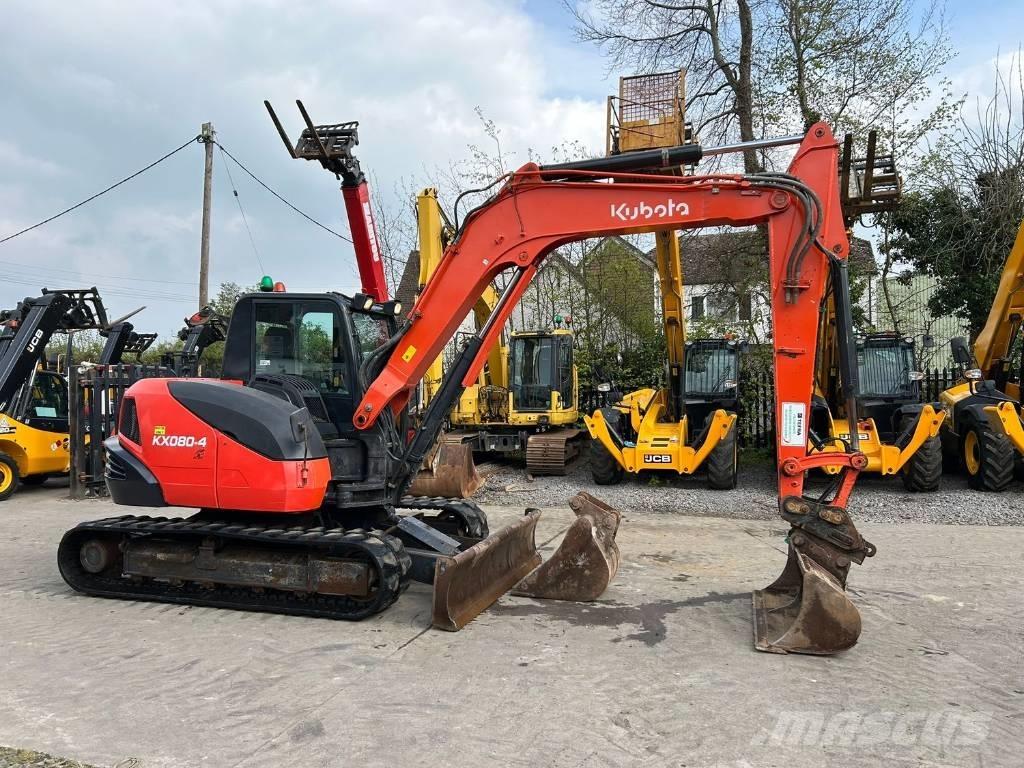 Kubota KX 80-4 中型油圧ショベル 7ｔ-12ｔ（ユンボ・パワーショベル・バックホー）