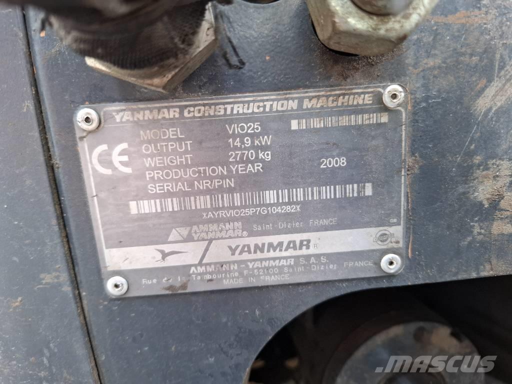 Yanmar ViO25 ミニ油圧ショベル 7t以下（ミニユンボ・ミニディガー）