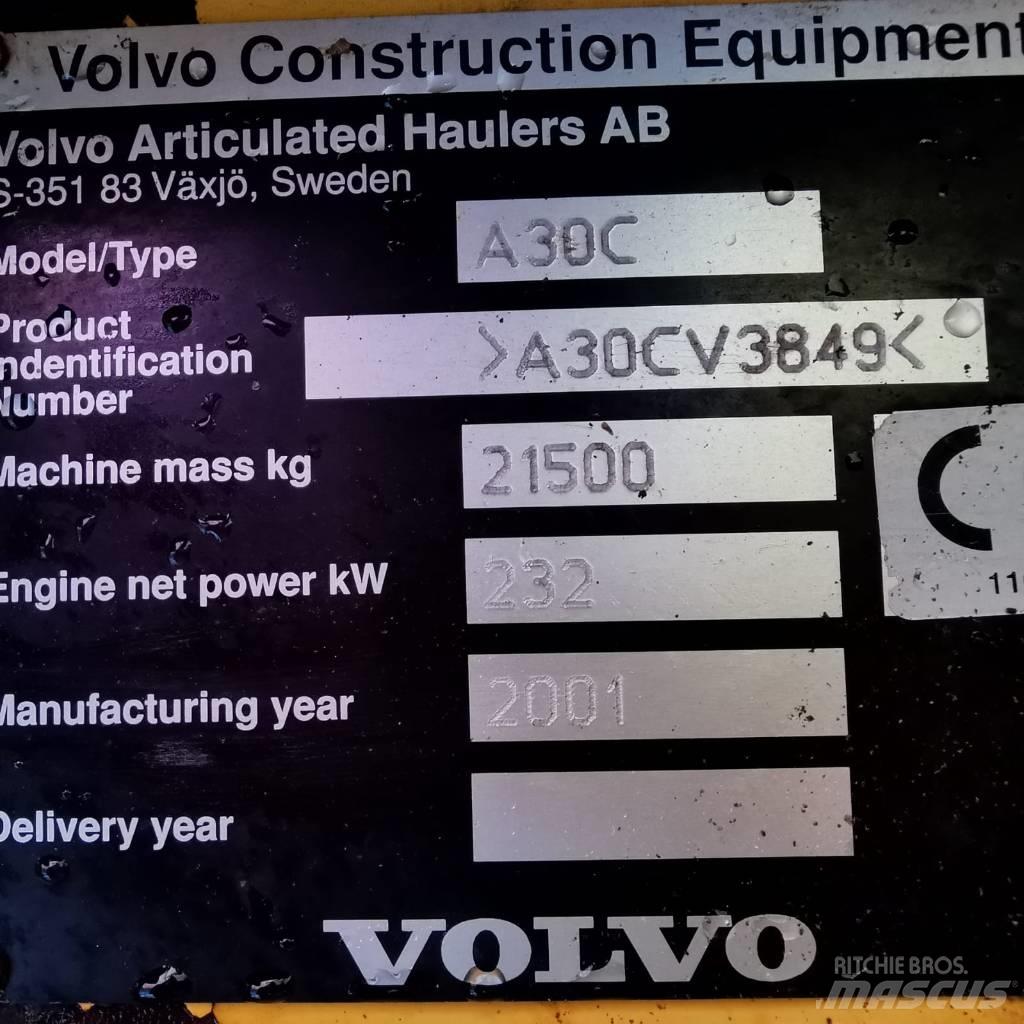 Volvo A 30 C Dumper アーティキュレート式ダンプトラック