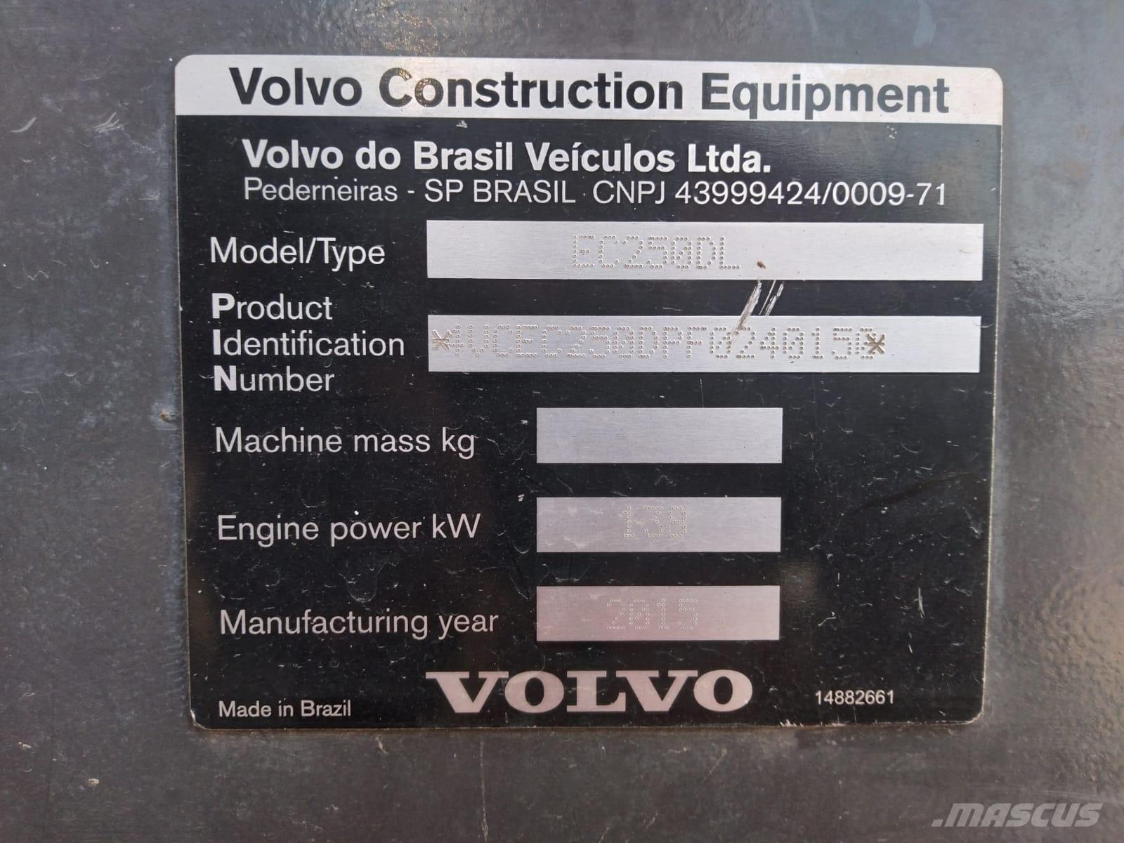 Volvo EC 250 D L 大型油圧ショベル12t以上（パワーショベル・ユンボ）