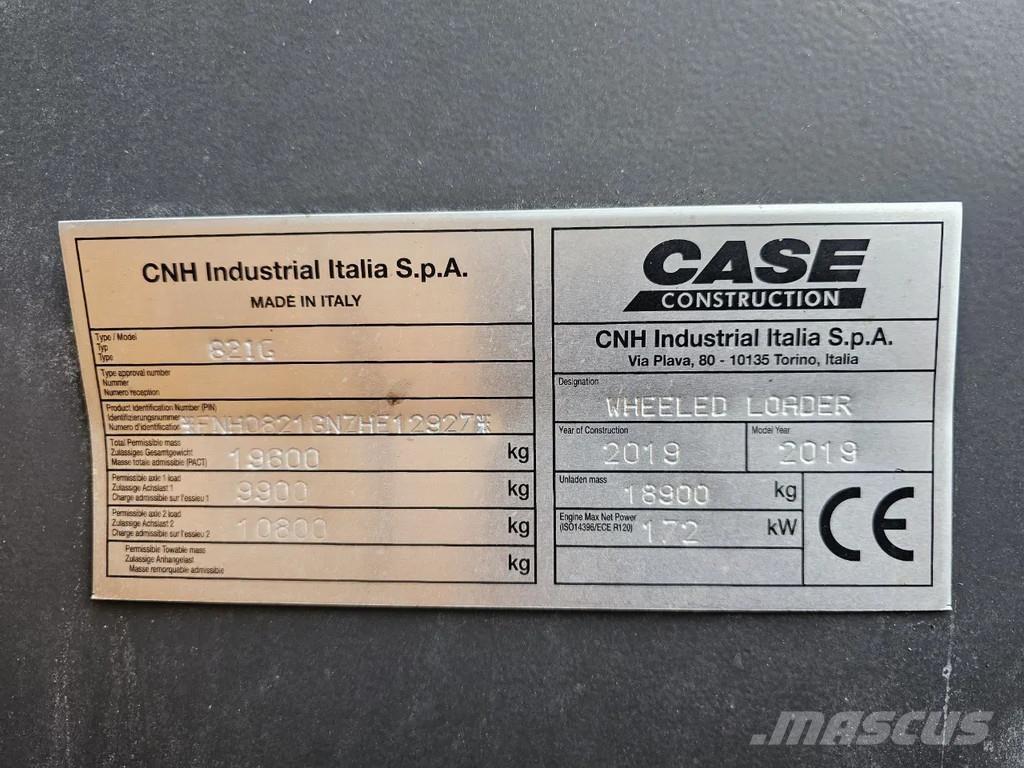 CASE 821G ホイールローダー・タイヤショベル