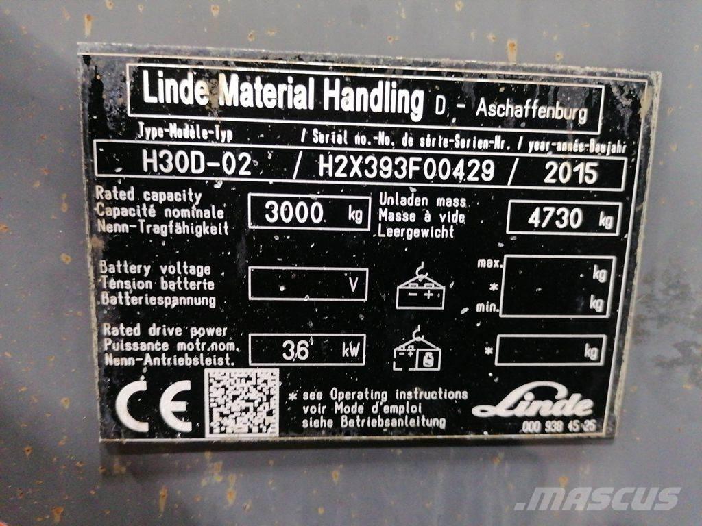Linde H30D-02 ディーゼル・軽油
