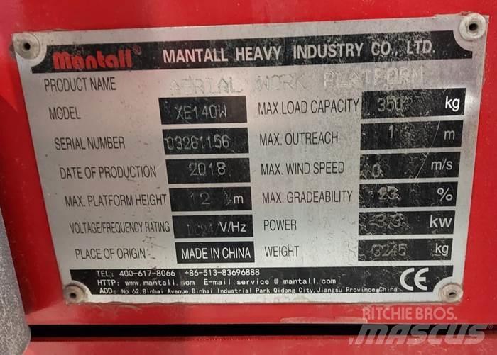 Mantall XE140W シザースリフト