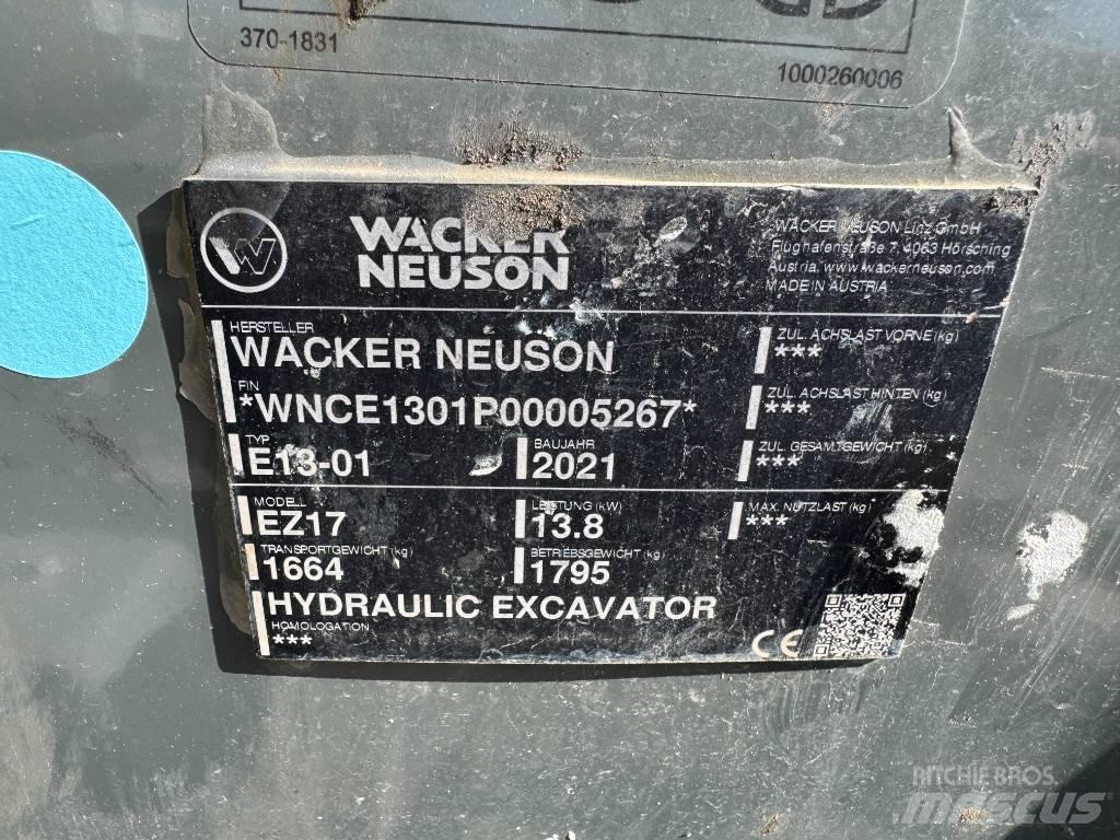 Wacker Neuson EZ17 大型油圧ショベル12t以上（パワーショベル・ユンボ）