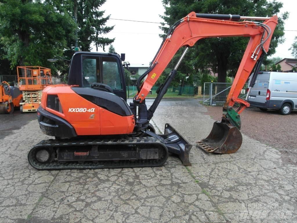 Kubota KX 080-4 中型油圧ショベル 7ｔ-12ｔ（ユンボ・パワーショベル・バックホー）