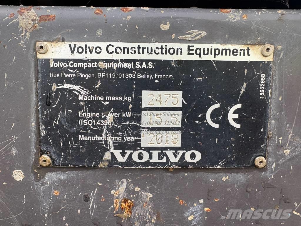 Volvo ECR 25 D ミニ油圧ショベル 7t以下（ミニユンボ・ミニディガー）
