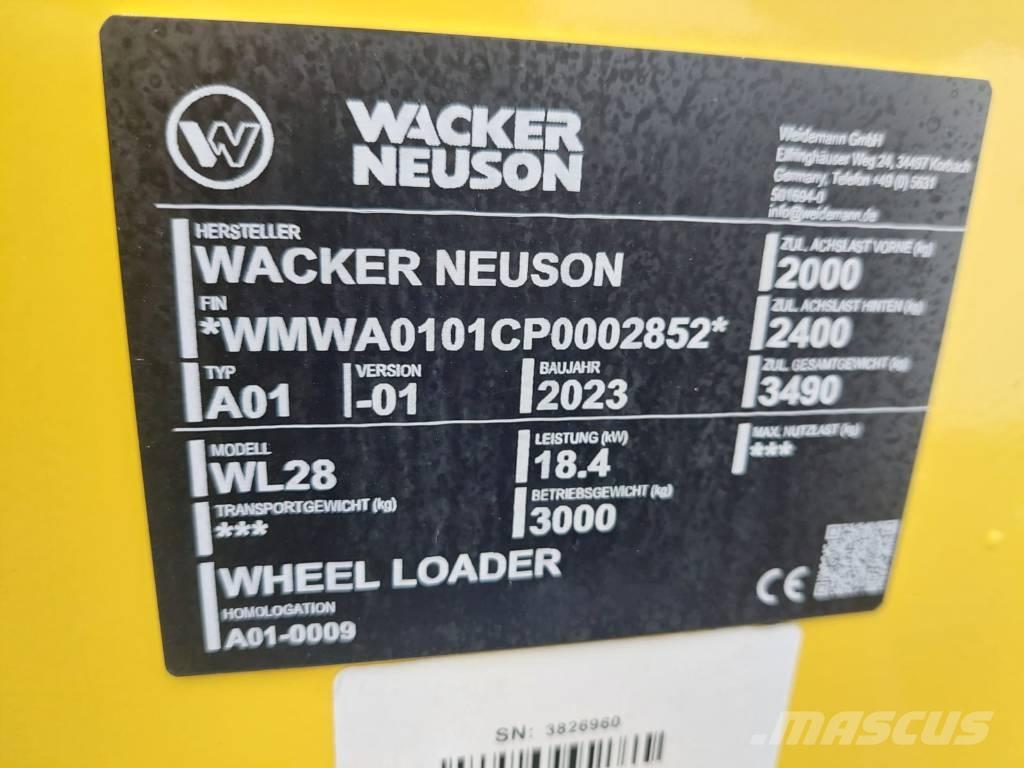 Wacker Neuson WL28 ホイールローダー・タイヤショベル